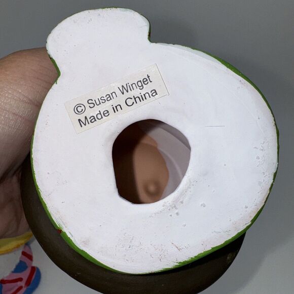 2 Piece Susan Winget Christmas Beach Ceramic Snowman Candle Holders CHRISTMAS - Picture 13 of 15